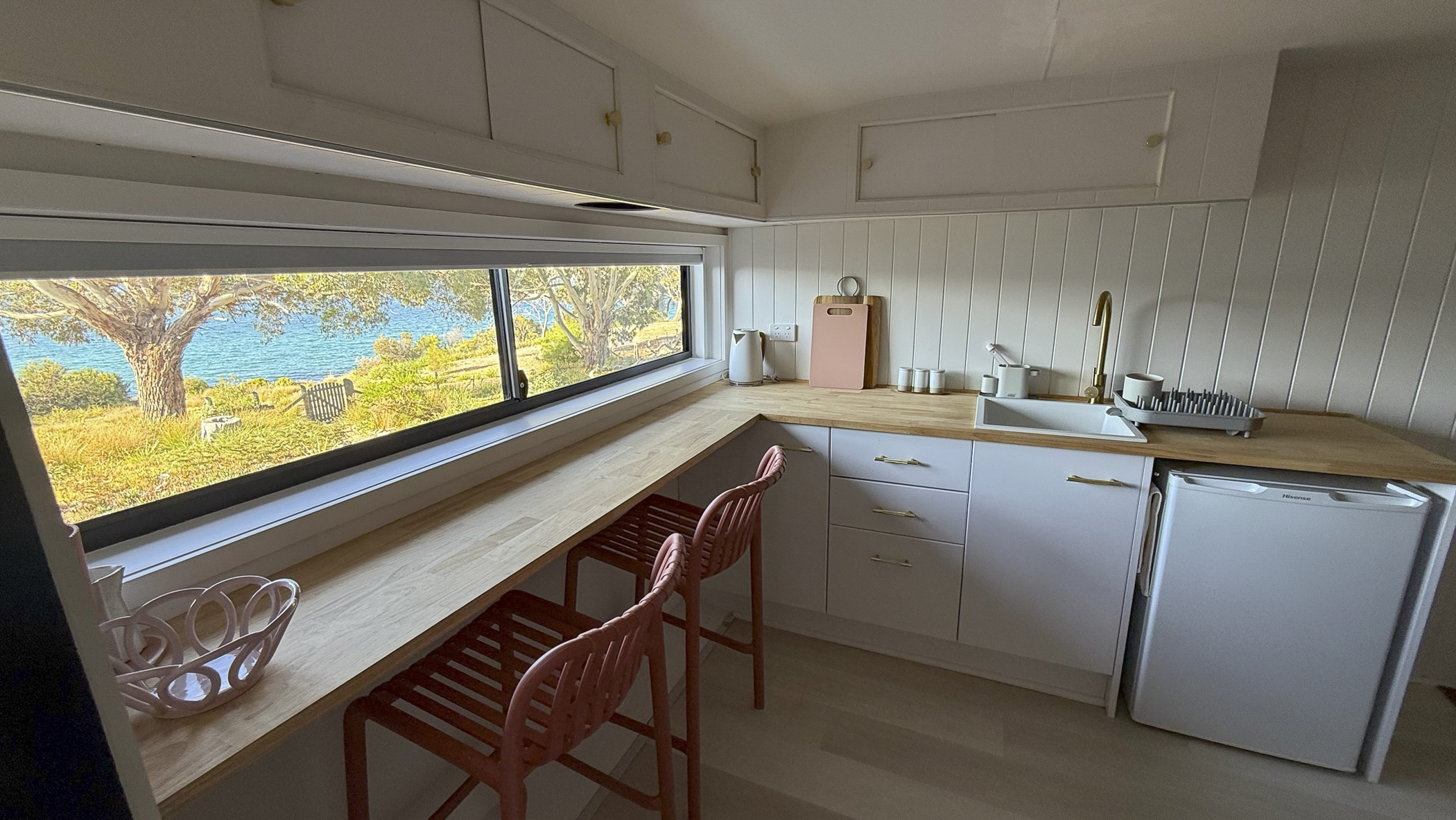 Kitchenette inside the shack