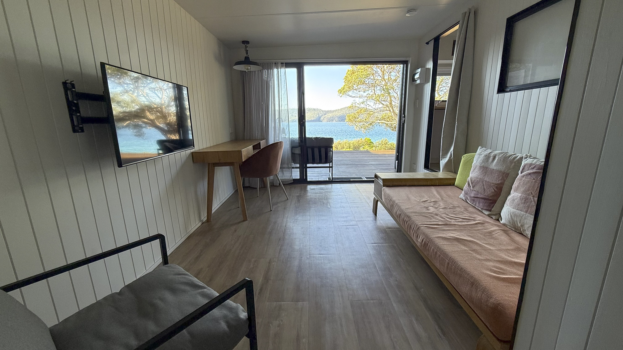 Lounge area inside the shack